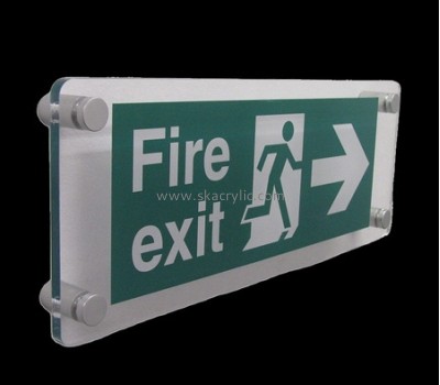 OEM supplier customized wall mounted acrylic fire exit sign BS-181