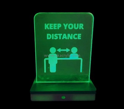 Acrylic display manufacturer custom plexiglass smart distance awareness sign device BS-191