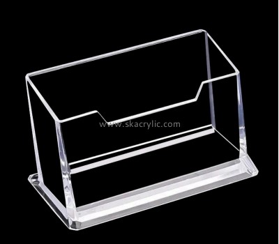 Plexiglass display manufacturer custom acrylic name card stand lucite business card holder BH-2285