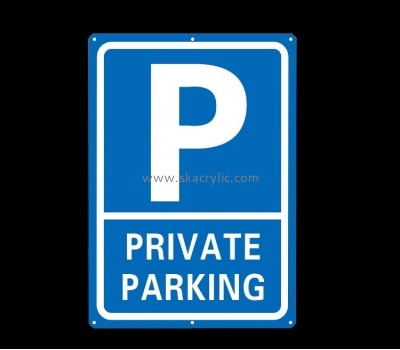 China acrylic supplier custom plexiglass no parking sign perspex warning sign BS-206