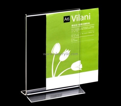 Acrylic display supplier custom tabletop plexiglass advertsing sign holder SH-736