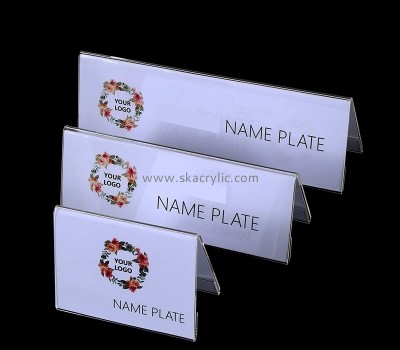 Lucite products manufacturer custom acrylic desk nameplate holders BS-209