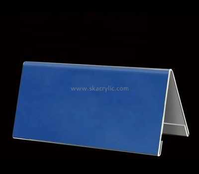 Acrylic item supplier custom plexiglass desktop V shape sign BS-214