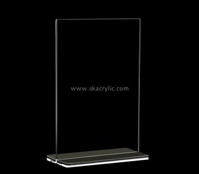Lucite products manufacturer custom acrylic table top double-sided menu holder SH-747