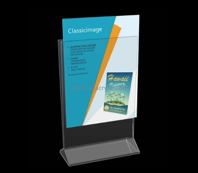 Perspex products supplier custom acrylic table sign holder SH-750