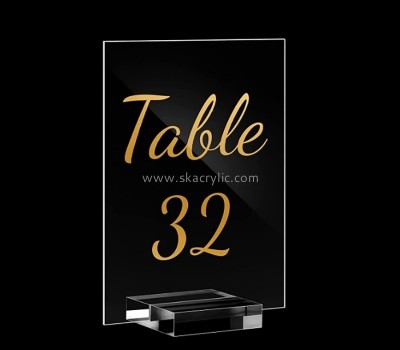 Acrylic products manufacturer custom lucite wedding table number holder sign SH-755