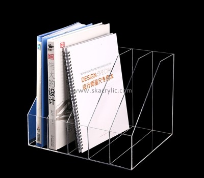 China lucite manufacturer custom plexiglass file holder acrylic magazine organizer BH-2286