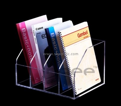 Acrylic item manufacturer custom perspex notebook organizer holder BH-2311