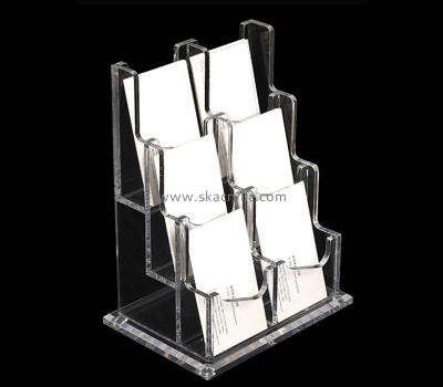 Acrylic item supplier custom plexiglass business card holder organizer BH-2313