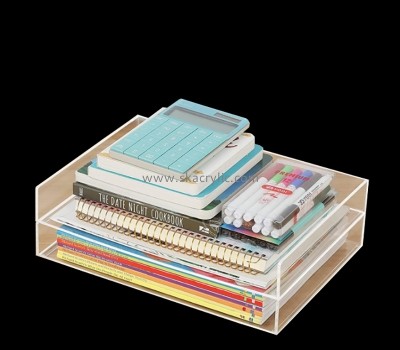 Plexiglass products supplier custom acrylic letter tray paper organizer tray BH-2321