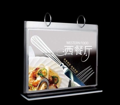 Plexiglass display supplier custom acrylic restaurant tabletop menu holder SH-770