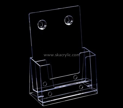 Acrylic products manufacturer custom lucite 2 tiers pamphlet holders BH-2335