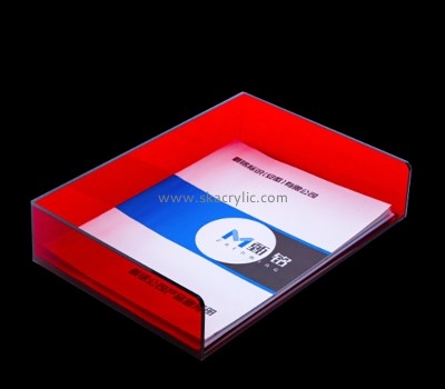 Acrylic products supplier custom plexiglass desktop file holder BH-2334