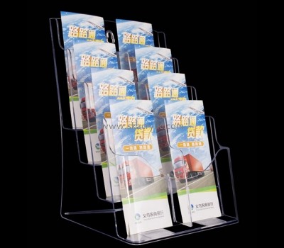 Acrylic item supplier custom plexiglass 4 tiers literature holders BH-2336