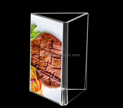 China perspex manufacturer custom acrylic 3 sided menu holder SH-780