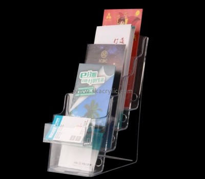 Plexiglass display manufacturer custom acrylic 4 tiers brochuer holder BH-2344