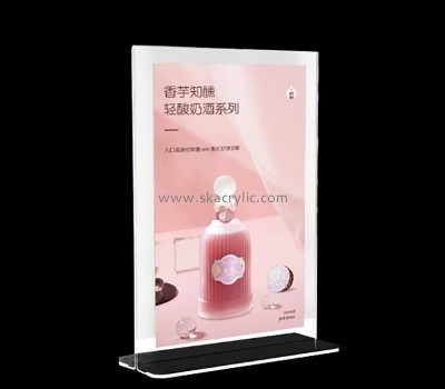 Lucite products supplier custom acrylic advertising promotion table sign SH-784