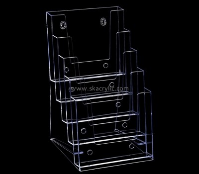 Lucite item supplier custom wall mounted acrylic 5 tiers literature holders BH-2350