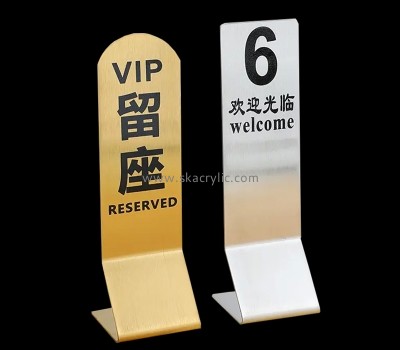 China plexiglass manufacturer custom acrylic L shape reaseved sign SH-793