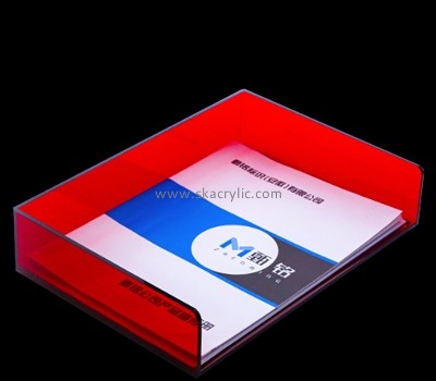 Acrylic item manufacturer custom perspex file holder tray BH-2375