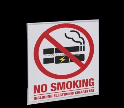 Perspex products supplier custom acrylic wall no smoking sign BS-276