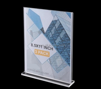 Plexiglass display manufacturer custom acrylic desktop sign stand SH-821