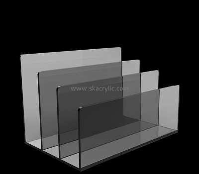 Acrylic products manufacturer custom lucite office file organizer BH-2382