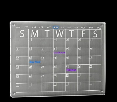 Custom acrylic magnetic dry erase calendar board for fridge BS-288