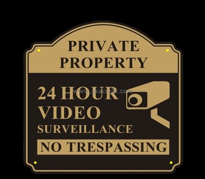Custom acrylic privat property sign no trespassing sign BS-290