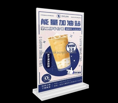 Acrylic products supplier custom plexiglass advertising promotion table sign SH-797