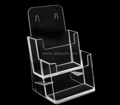 Custom acrylic wall 2 tiers pamphlet holder BH-2404
