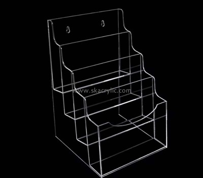 Custom acrylic 4 tiers wall pamphlet holders BH-2419