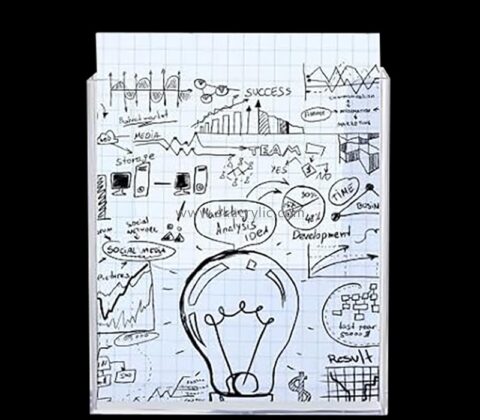 Custom acrylic tabletop file mail pamphlet holder BH-2395