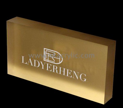 Custom acrylic block sign BS-170