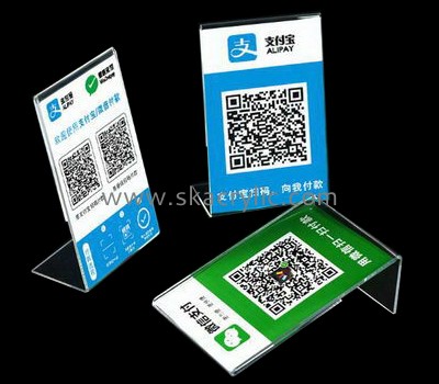 Customized acrylic clear sign holders SH-288