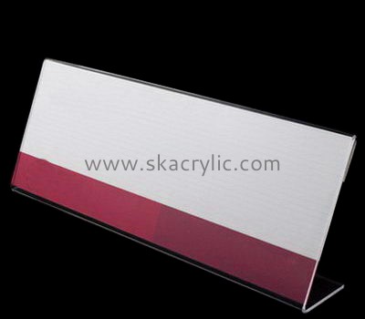 Acrylic products manufacturer customize acrylic price tag holders table tent signs SH-160