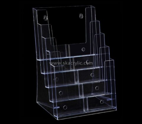 Acrylic products manufacturer custom perspex fabrication wall mount brochure holder BH-852