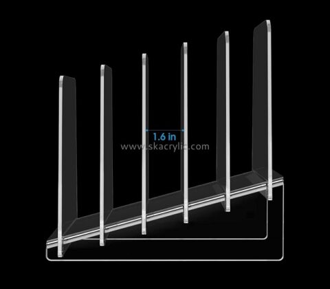 Customized acrylic brochure holder floor stand a4 plastic document holder book stand holder BH-059