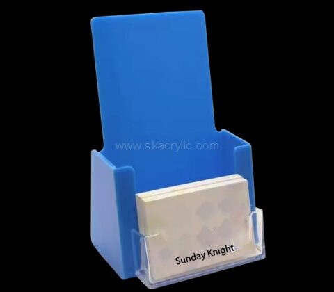Wholesale custom acrylic pamphlet holder with business card holder