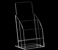 Wholesale custom acrylic 2 dividers flyer holders BH-2510 Wholesale custom acrylic 2 dividers flyer holders
