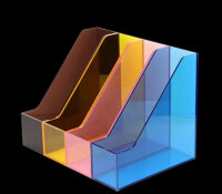 Wholesale custom colorful acrylic file magazine holders BH-2513 Wholesale custom colorful acrylic file magazine holders