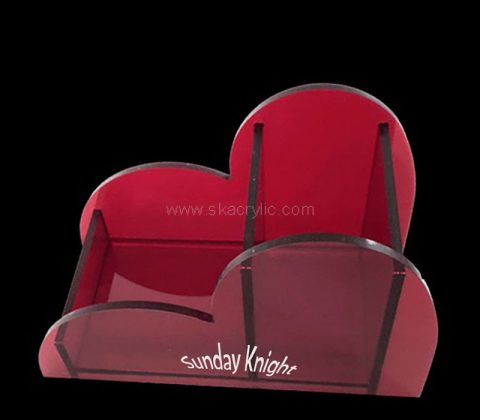 Wholesale custom acrylic 2 tiers business card holder