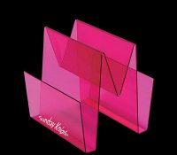Wholesale custom acrylic W shape magzine holder BH-2521 Wholesale custom acrylic W shape magzine holder