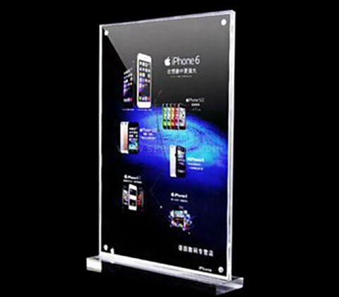 Wholesale custom acrylic T shape display sign holder