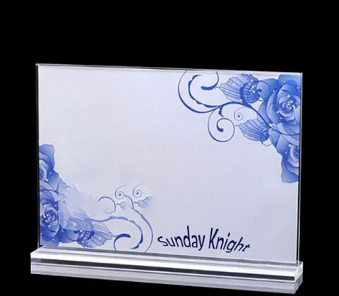 Wholesale custom acrylic tabletop display sign holder