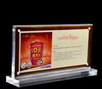Wholesale custom acrylic cinema countertop sign holder