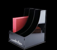 Wholesale custom acrylic file magazine holder BH-2529 Wholesale custom acrylic file magazine holder