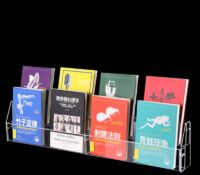 Wholesale custom acrylic 8 pockets book display rack BH-2536 Wholesale custom acrylic 8 pockets book display rack