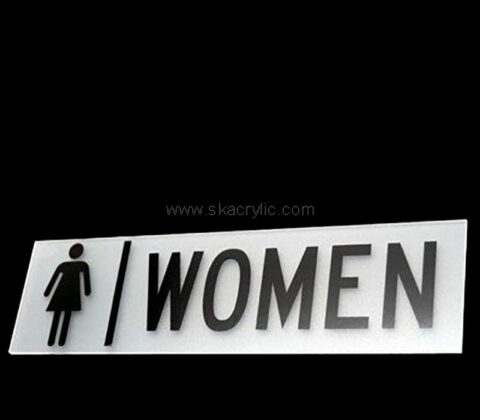Wholesale custom acrylic wall mounted WC sign