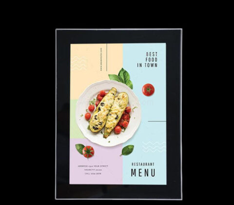 Wholesale custom acrylic wall mounted menu sign